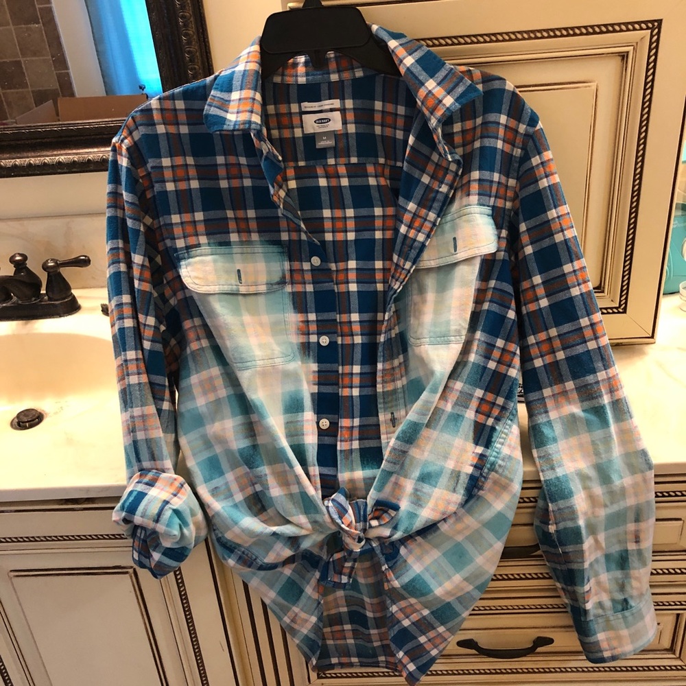 Bleached flannel shirt